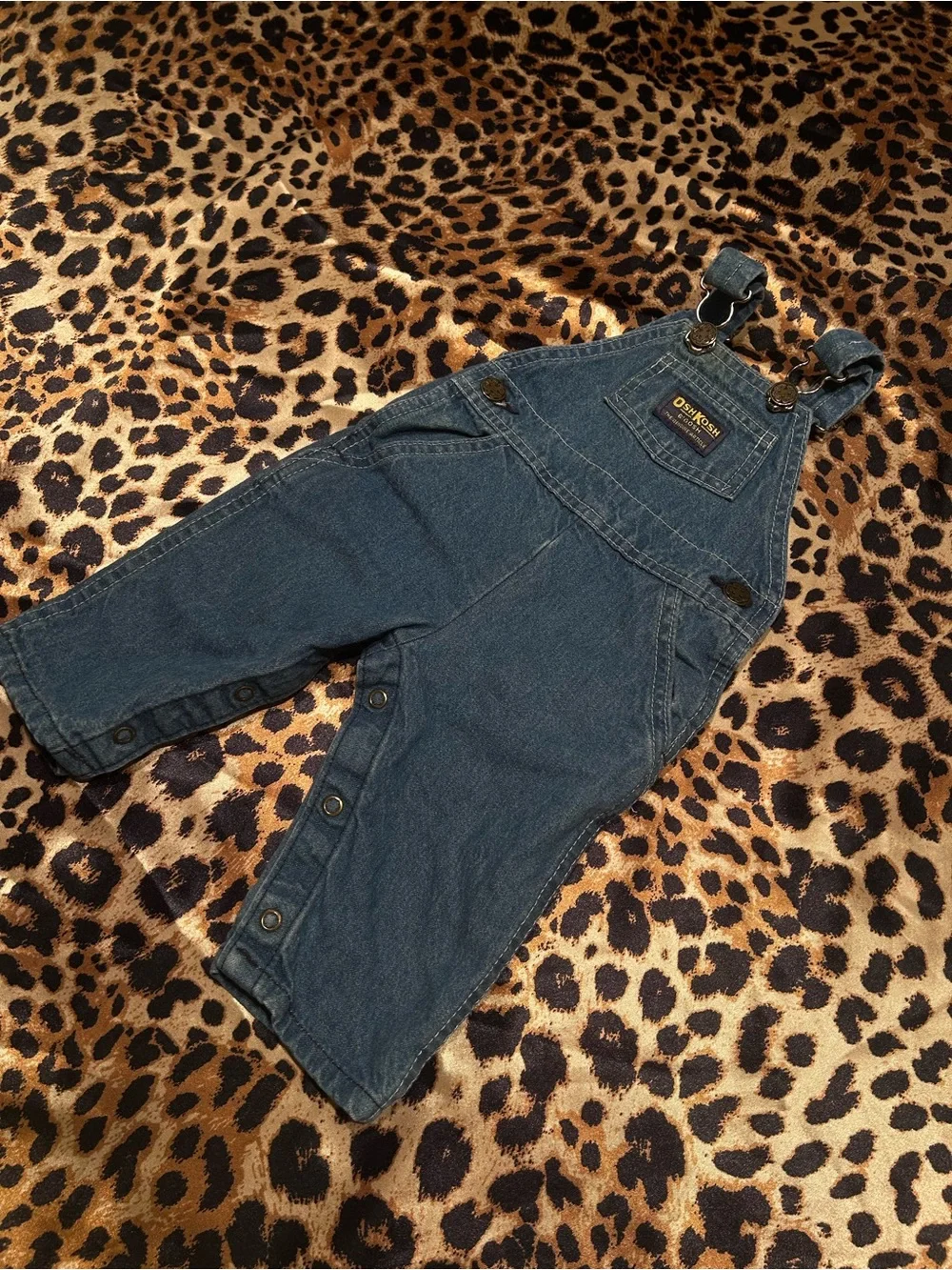 Vintage Baby OshKosh B'Gosh Vestbak Denim Bib Overalls